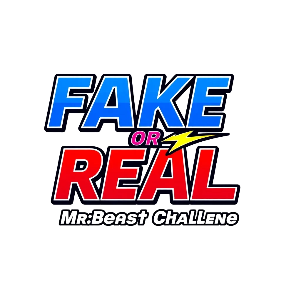 FAKE OR REAL: MrBeast Challenge Logo