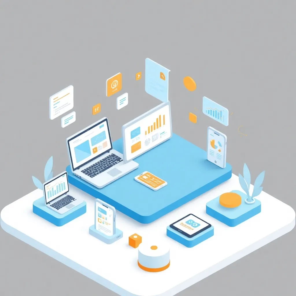 Digital Workspace Illustration